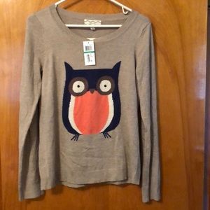 Owl Sweater size Large hoot hoot